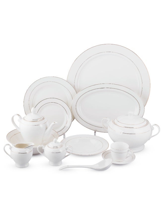 السيف  🍽️ طقم سفرة فاخر 52 قطعة – يكفي 8 أشخاص ✨اختيار مثالي لعزائم أنيقة وضيافة راقية 🤍 - Image 1