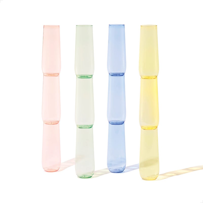 TOSSWARE POP 9oz Flute - Color Series SET OF 12, Premium Quality, Recyclable, Unbreakable & Crystal Clear Plastic Champagne Glasses - Image 1