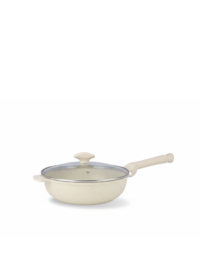 Prestige Essentials 9-Piece Granite Cookware Set | Non-Stick | Induction Compatible Cooking Set | PR80975 - Off-White - Image 2