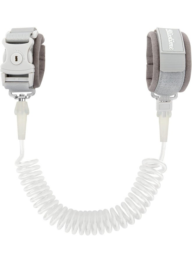 Blisstime Toddler Leash, Kid Leash Anti Lost Wrist Link with Key Lock Upgraded Baby Leash with Safety Wristband Rope for Babies Toddlers Child Kids (8.2ft/2.5m, Light Gray) - Image 1