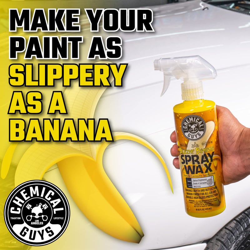 Chemical Guys Spray Wax Blazin' Banana - Carnauba Car Wax Spray for High Gloss Shine and Protection, Safe for Cars, Trucks, SUVs, RVs, and More - 16 oz - Image 2