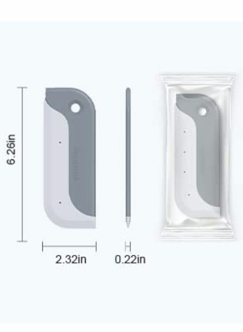 Excefore Small Squeegees,Mini Silicone Squeegee for Windows, Mirrors,Bathroom Glass Shower Mirrors,Kitchen Countertops and Sink, Oil Plate ,Grey,Yellow.（2 Pcs ） - Image 5