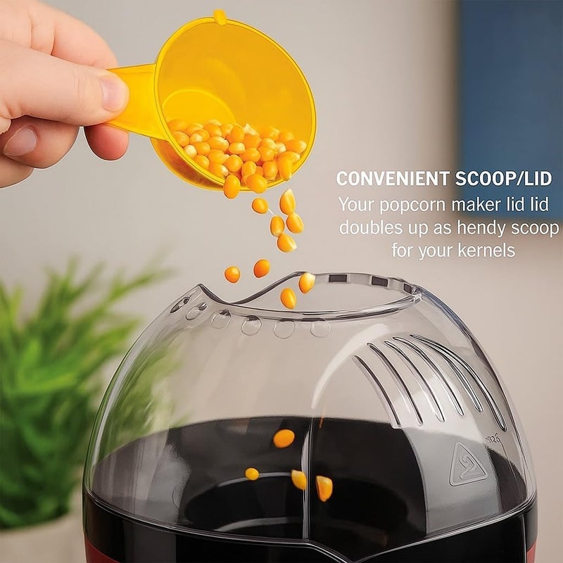 Mini Electric Popcorn Machine – Fast Hot Air Popcorn Maker, Oil-Free Healthy Cooking, Portable Design for Kitchen, Living Room, Parties, and Fun Movie Night Snacks - Image 5