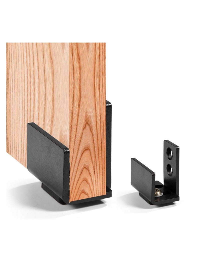 SOLARAE Sliding Barn Door Hardware Track Kit Carbon Steel Flat Track System Closet Rail Sliding Kit for Single Door with Screws - Image 1