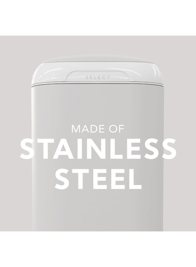 Diaper Genie Select Pail (Grey) is Made of Durable Stainless Steel and Includes 1 Starter Square Refill That can Hold up to 165 Newborn-Sized Diapers. - Image 3
