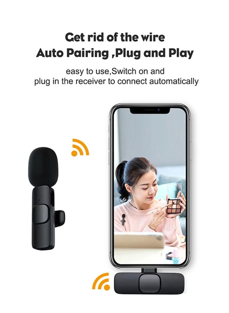 Wireless Lavalier Microphone Portable Audio Video Recording Mic For IPhone Live Game Mobile Phone - Image 4
