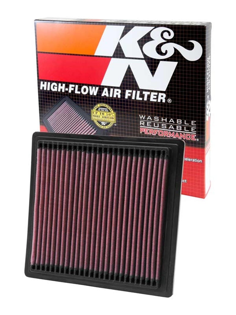KN Engine Air Filter Reusable Clean Every 75000 Miles Washable Premium Replacement Car Air Filter Compatible 19942004 Honda HRV CRV I Civic V VI HX GX CRV Si Value Package 332104