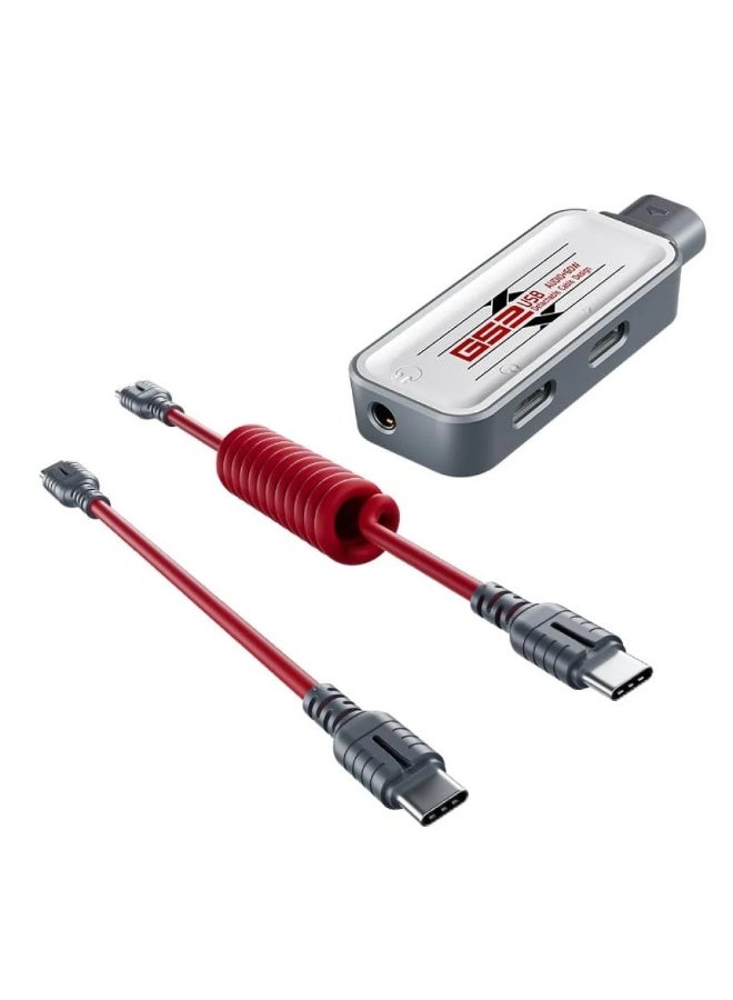 Plextone G52 Type-C 3 in 1 Adapter 2 Type-C Ports and 3.5mm Headphone Jack with Interchangeable Cable 60W High Definition Fast Charging Adapter - Image 1