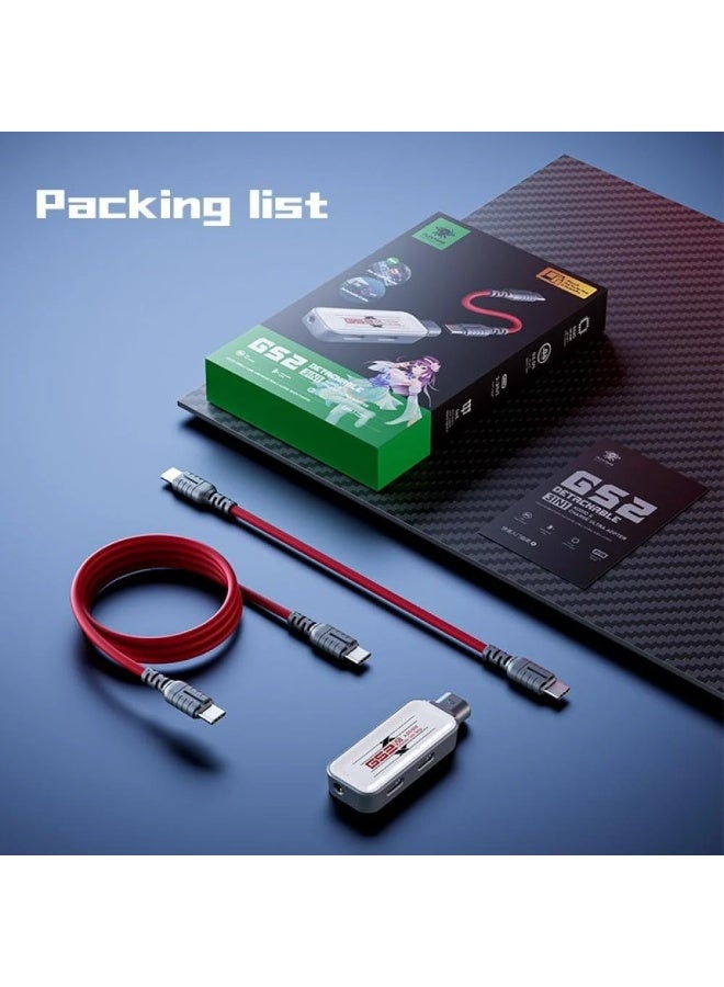 Plextone G52 Type-C 3 in 1 Adapter 2 Type-C Ports and 3.5mm Headphone Jack with Interchangeable Cable 60W High Definition Fast Charging Adapter - Image 2