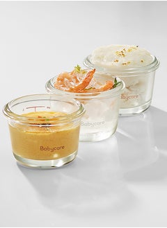 Babycare Babycare - Food Storage Container Glass Set, 4 Pcs, Green, BPA-Free, Non-Toxic, Leak-Proof, Airtight Lids, Safe for Babies, Microwave Safe, Durable Glass, Easy to Clean, Ideal for Storing Baby Food  - Image 5