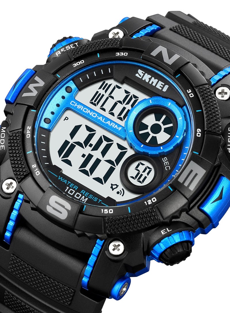 Men's Fashion Outdoor Sports Waterproof Watch - 1887 BU-Blue - Image 2