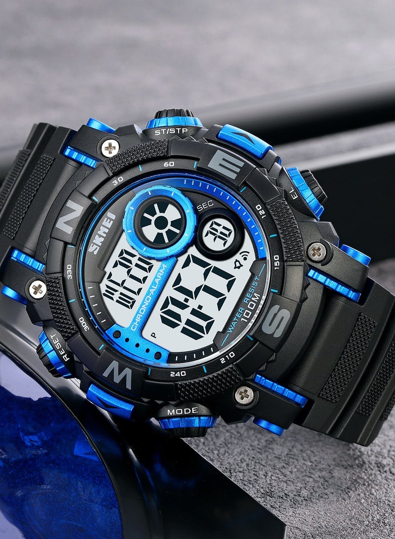 Men's Fashion Outdoor Sports Waterproof Watch - 1887 BU-Blue - Image 3