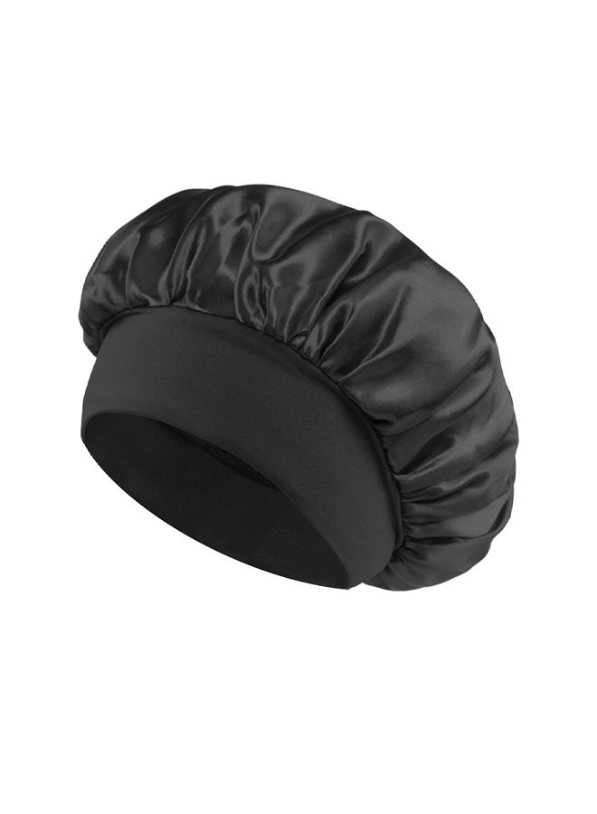 GUSGU 4 Pack Satin Bonnet Silk Hair Bonnet for Sleeping, Hair Sleep Bonnets for Women, Large Wide Soft Band Sleep Cap for Curly Hair Braids ﻿ - Image 5