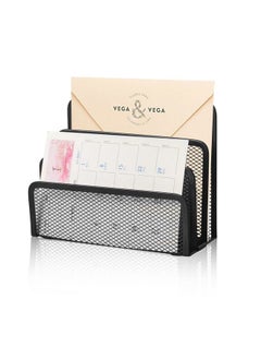 wishacc Desk Mail Organizer Small File Holders Letter Organizer Metal Mesh Document/Filing/Folders/Paper Organizer For Desktop  - Image 1