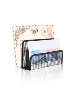 wishacc Desk Mail Organizer Small File Holders Letter Organizer Metal Mesh Document/Filing/Folders/Paper Organizer For Desktop  - Image 3