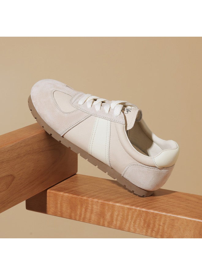 HLA Women's Shoes Casual Shoes Fashion Versatile German Training Shoes Women's Shoes Retro Patchwork Women's Casual Shoes - Image 3