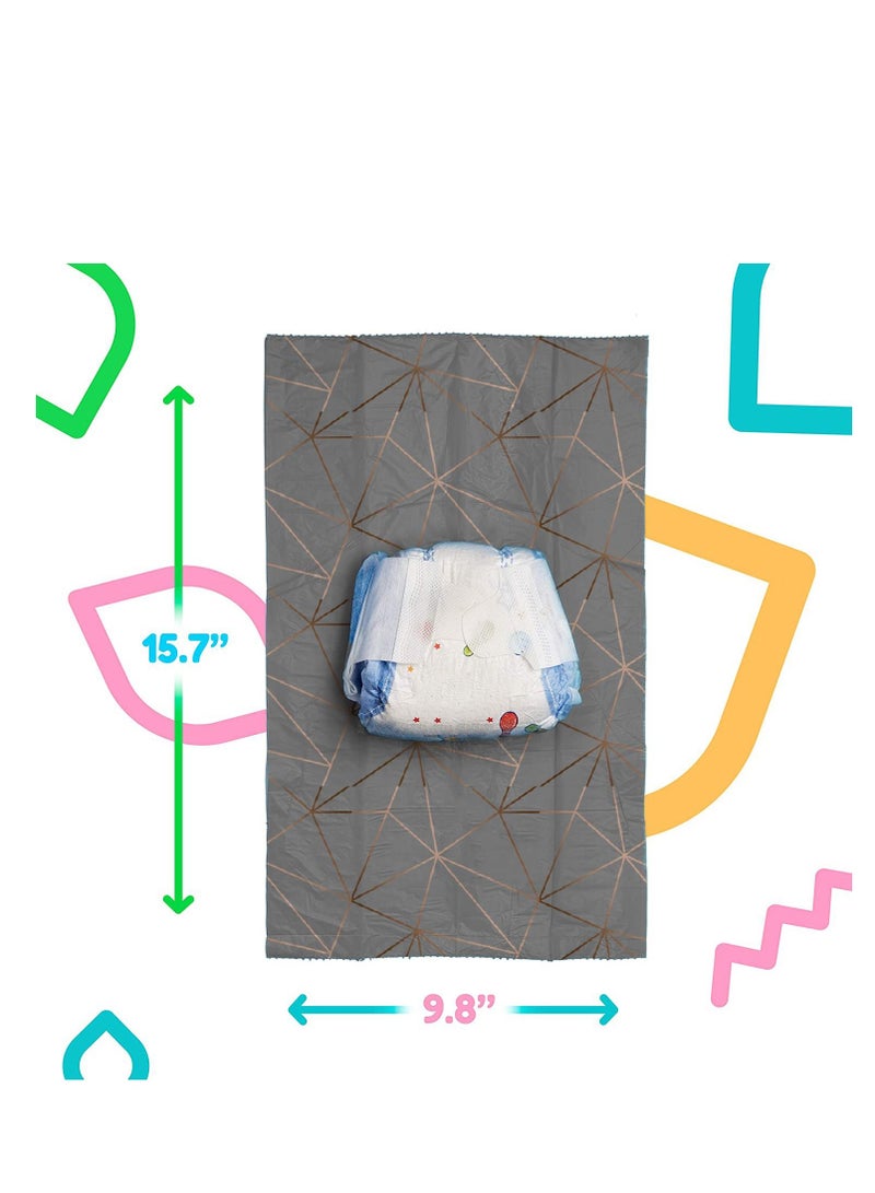 LuQu Diaper Bag Dispenser Refills Disposable Unscented Waste Bags-Pack of 3 - Image 3
