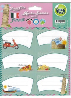 Crea Ticket School Tag Rome New 3 Pcs 1252 