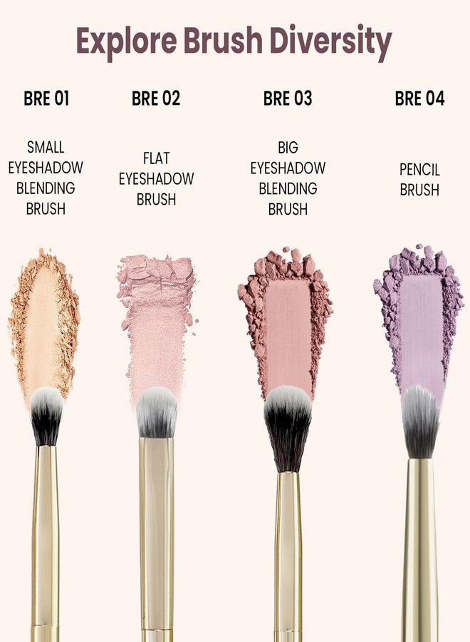Artist's Arsenal Professional Small Blending Eyeshadow Makeup Brush | Feather Soft Touch | Precise Synthetic Bristle | Perfect for Eyeshadow | Luxe Packaging Makeup Brush (Golden) sh-7711-MR - Image 5