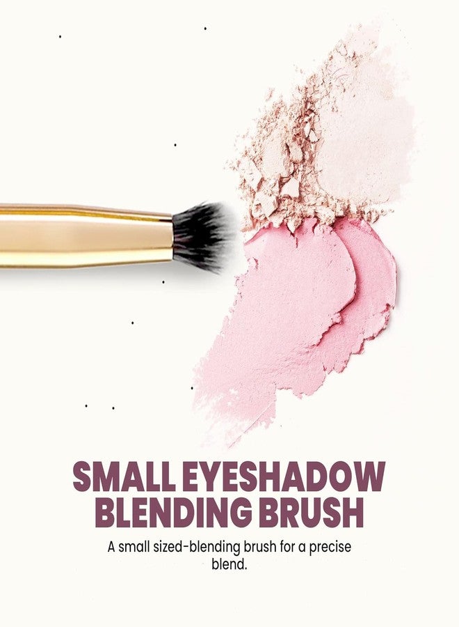 Artist's Arsenal Professional Small Blending Eyeshadow Makeup Brush | Feather Soft Touch | Precise Synthetic Bristle | Perfect for Eyeshadow | Luxe Packaging Makeup Brush (Golden) sh-7711-MR - Image 2