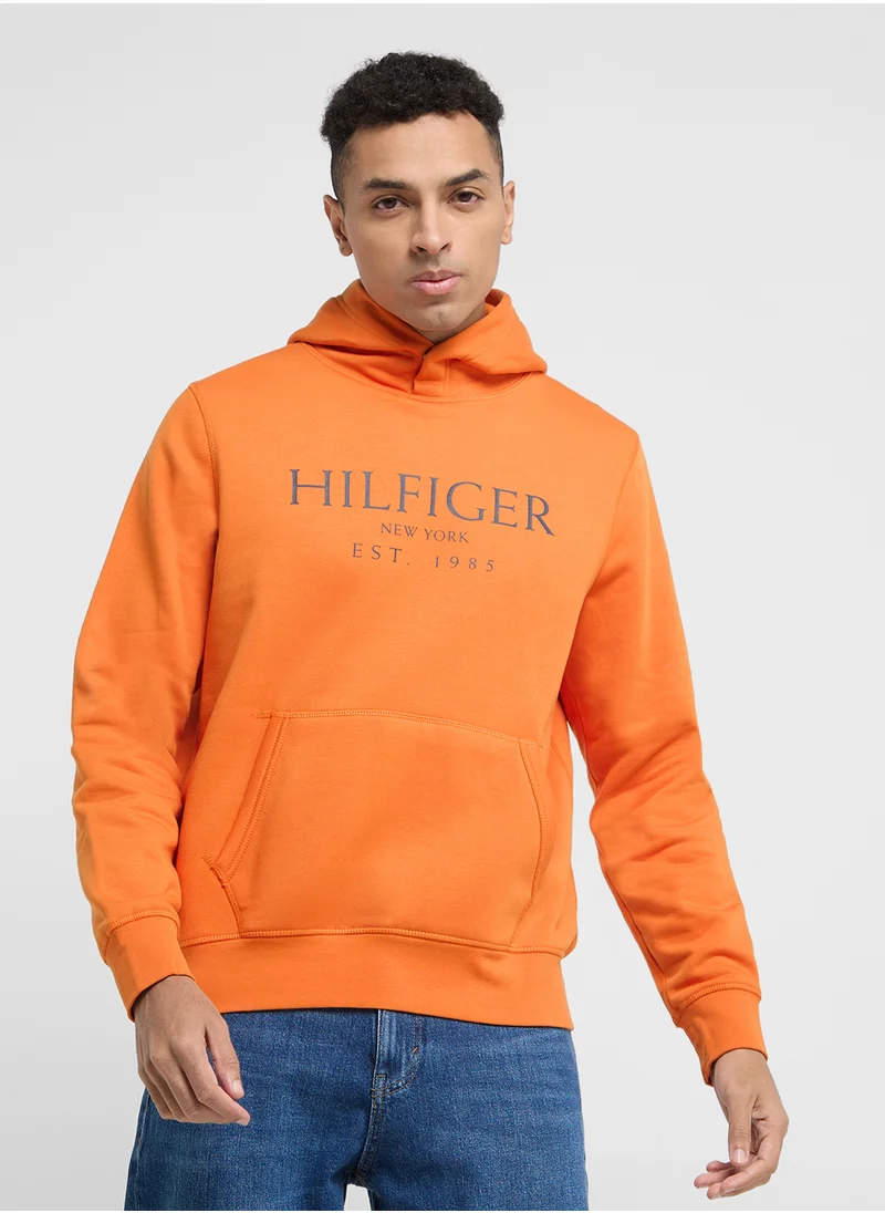 TOMMY HILFIGER Logo Pocket Detail Hoodie