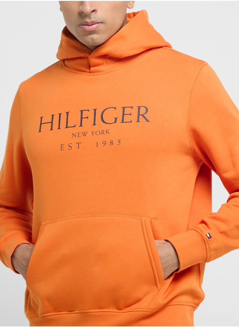 TOMMY HILFIGER Logo Pocket Detail Hoodie