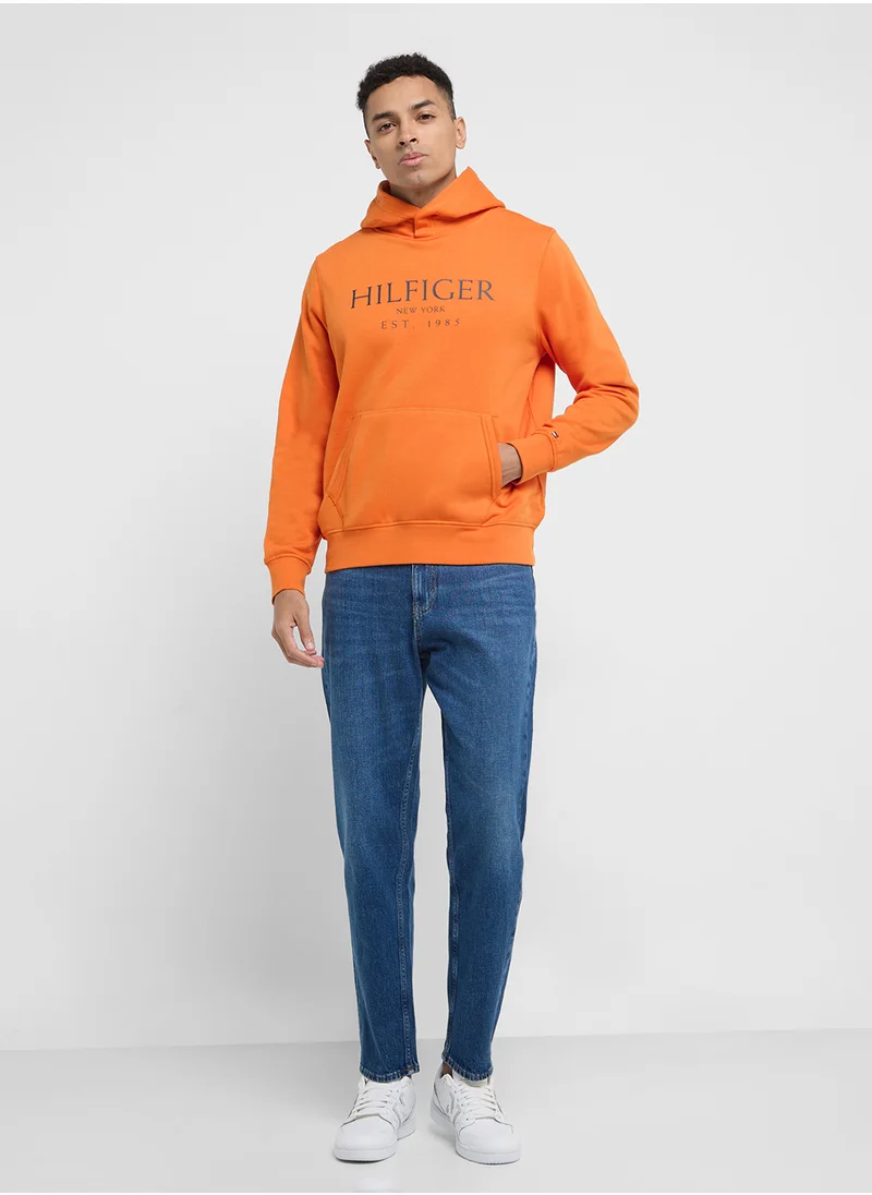 TOMMY HILFIGER Logo Pocket Detail Hoodie