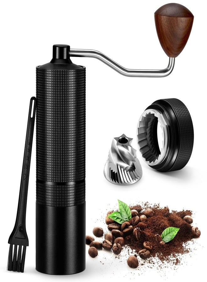 Jurmickey Manual Coffee Grinder, Portable Hand Coffee Grinder With Adjustable Setting Clicks/Travel Coffee Bean Grinder/Great Gift For Home, Office and Camping - Image 1