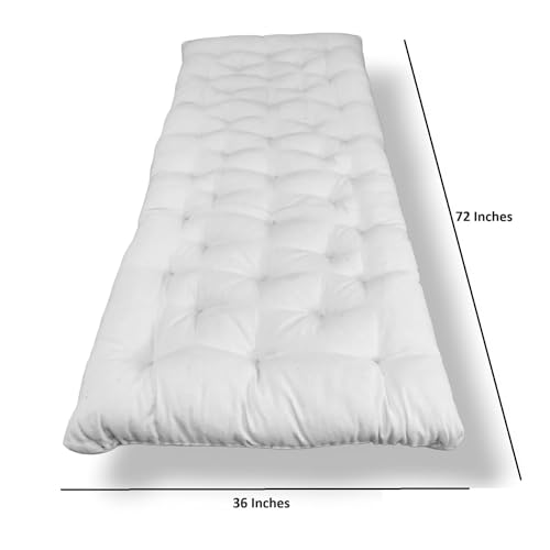 IMSMARTMART Orthopedic Single Bed Mattress - 5-Inch Luxury Cotton Quilt, Reversible Design, Medium Firmness, 1-Year Warranty” (36X72X5 Inches (3X6 Feet)) - Image 2