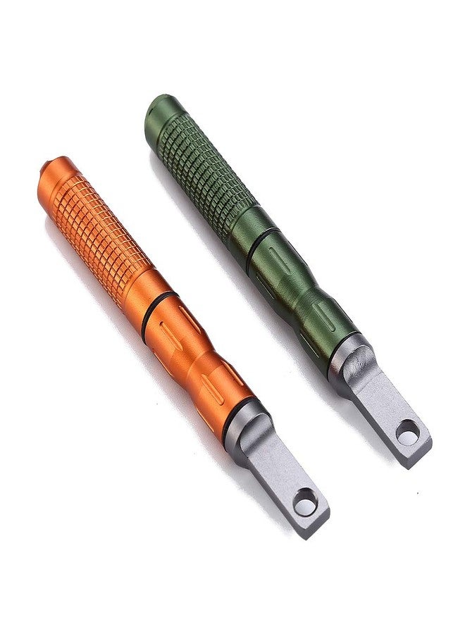 DOSMAMZ 2PCS Compact Fire Starter with Scraper Striker, Replaceable Threaded Ferro Rod Flint Fire Steel Magnesium Rod, an Essential Part for EDC, Emergency Survival Kits, Camping, Hiking, Bush-Craft - Image 2
