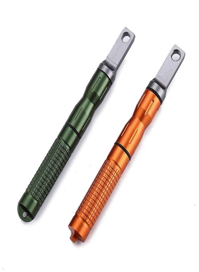 DOSMAMZ 2PCS Compact Fire Starter with Scraper Striker, Replaceable Threaded Ferro Rod Flint Fire Steel Magnesium Rod, an Essential Part for EDC, Emergency Survival Kits, Camping, Hiking, Bush-Craft - Image 1
