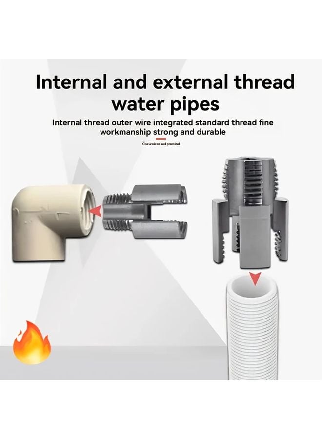 1 2 Inch Water Pipe Internal And External Thread Integrated Tool 4 Points 2 In 1 Multi Functional Thread Cutting Machine - Image 5