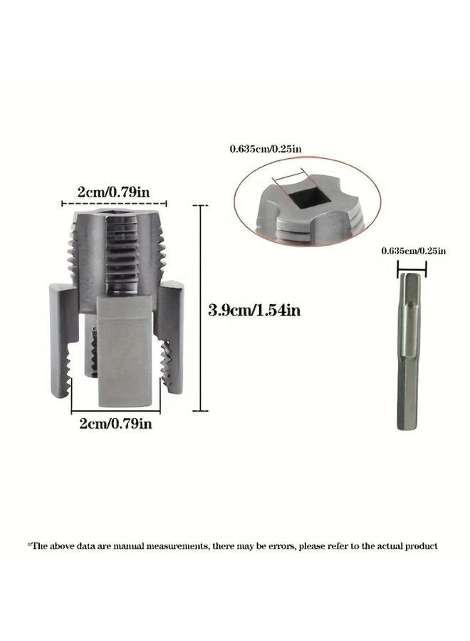 1 2 Inch Water Pipe Internal And External Thread Integrated Tool 4 Points 2 In 1 Multi Functional Thread Cutting Machine - Image 1
