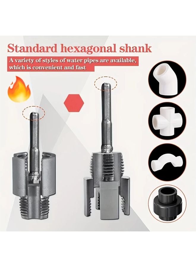 1 2 Inch Water Pipe Internal And External Thread Integrated Tool 4 Points 2 In 1 Multi Functional Thread Cutting Machine - Image 2