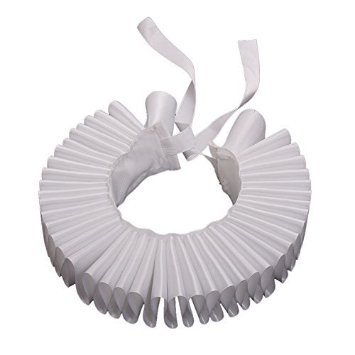 GRACEART Renaissance Elizabethan Ruffle Neck Collar white - Image 1