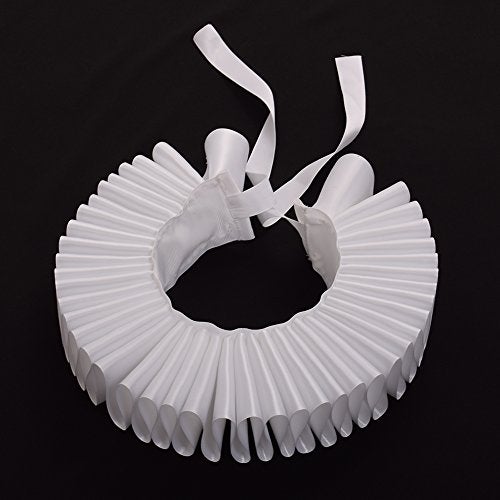GRACEART Renaissance Elizabethan Ruffle Neck Collar white - Image 5
