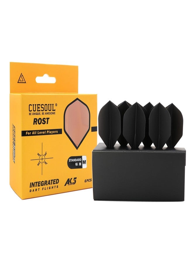 CUESOUL 6 Pieces ROST AK5 Integrated Dart Shaft and Dart Flights Black - Image 5