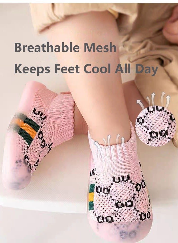 Trainers for Infant Toddler Boys Girls Shoes Breathable Mesh Soft Sole Lightweight Safer Non-Slip Toddler Sneakers Baby First Walking Shoes 6 - 36 Months  - Image 2