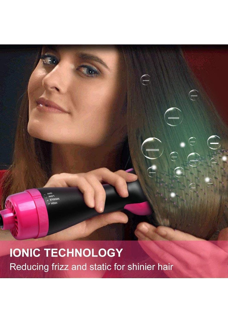 ELTRAZONE One Step Hair Dryer and Volumizer, Meraif 3 in 1 Hot Air Brush Hair Dryer Brush Anti-scald Negative Ion Hair Straightener Brush Comb Curler Styler for All Hair Types - Image 2