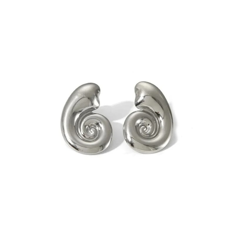Silver Stainless Steel Earring