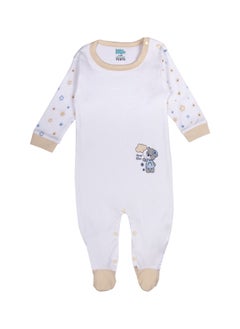 Babies Basic 5 Piece Unisex 100% Cotton Gift Set Include Bib, Romper, Mittens, Cap And Sleepsuit/Jumpsuit  - Image 3