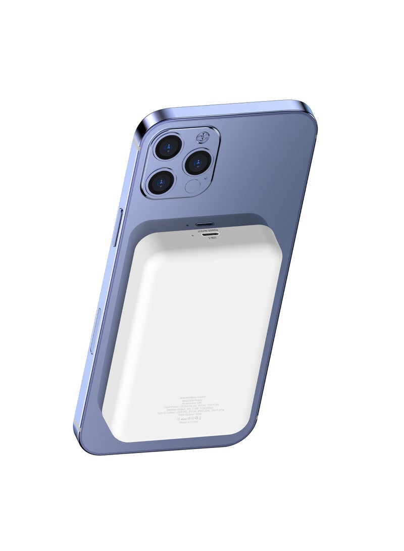 SWISS MILITARY MagSafe PD Power Bank with USB-C Port-10,000mAh Wireless Power Bank compatible with iPhone 14-14 Plus-14 Pro-14 Pro Max-iPhone 13-12 and Other Type C Products - Image 2