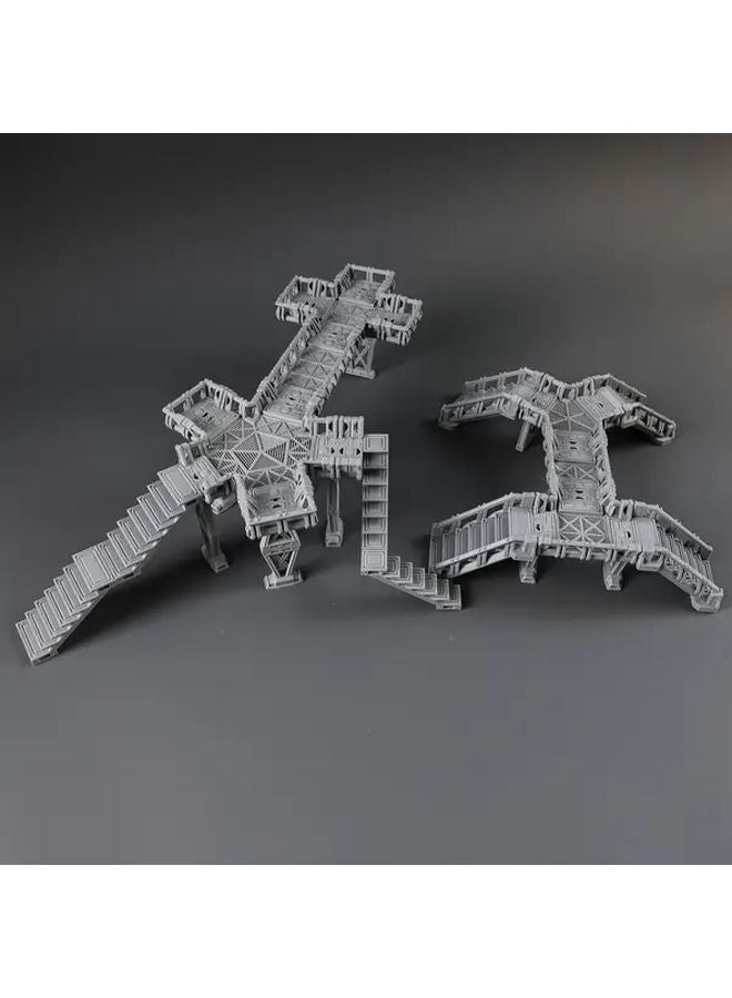 Sci Fi Terrain Set With Modular Walkways For RPGs And Tabletop Games - Image 5