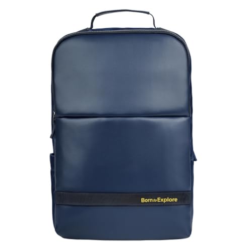 Impulse Classic Premium Business Backpack | Unisex Office Bag in Vegan Leather | 27L Water Resistant with 15.6" Laptop Sleeve, Anti-Theft Pocket & Padded Straps | Blue - Image 1