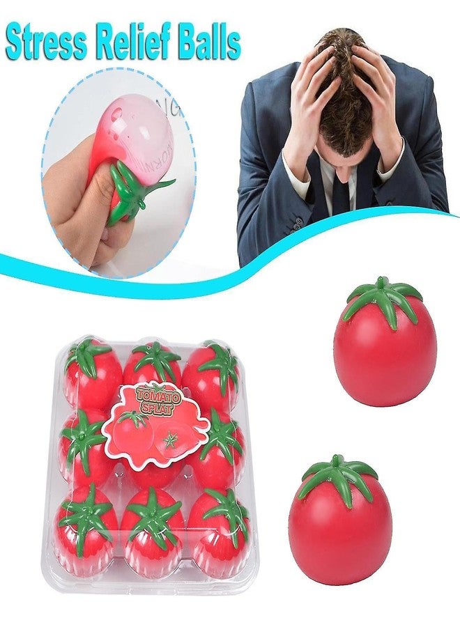 Ekan Tomato Balls Stress Relief Squishy Stress Reliever Toys for Kids Adults Set of 2 - Image 5