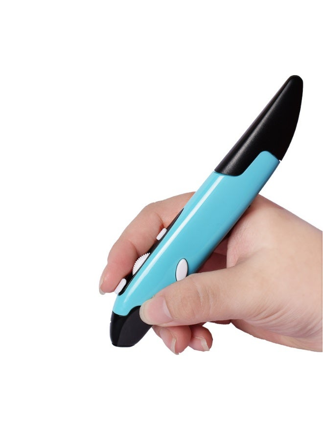 ليتشي ماوس ضوئي لاسلكي بقلم الجيب، 2.4 جيجا هرتز، ماوس هوائي بصري لاسلكي صغير للكمبيوتر واللاب توب والنوت بوك والكمبيوتر وماك (ازرق) - Image 5