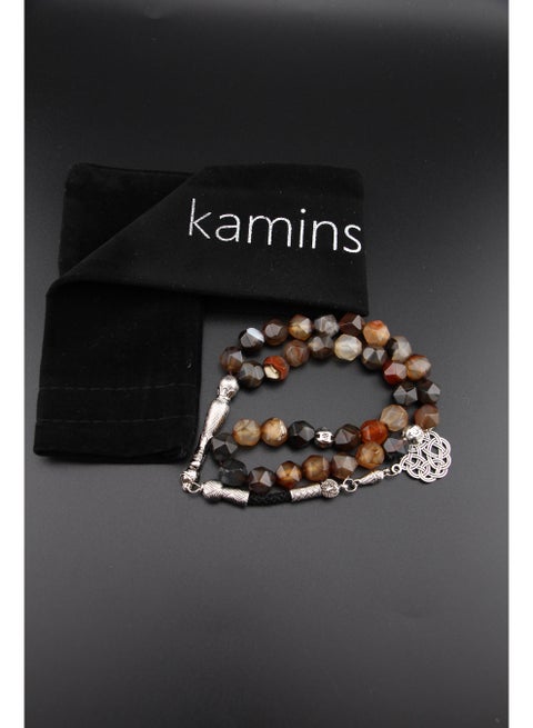 Brown Agate Tasbih (Pouch Edition)