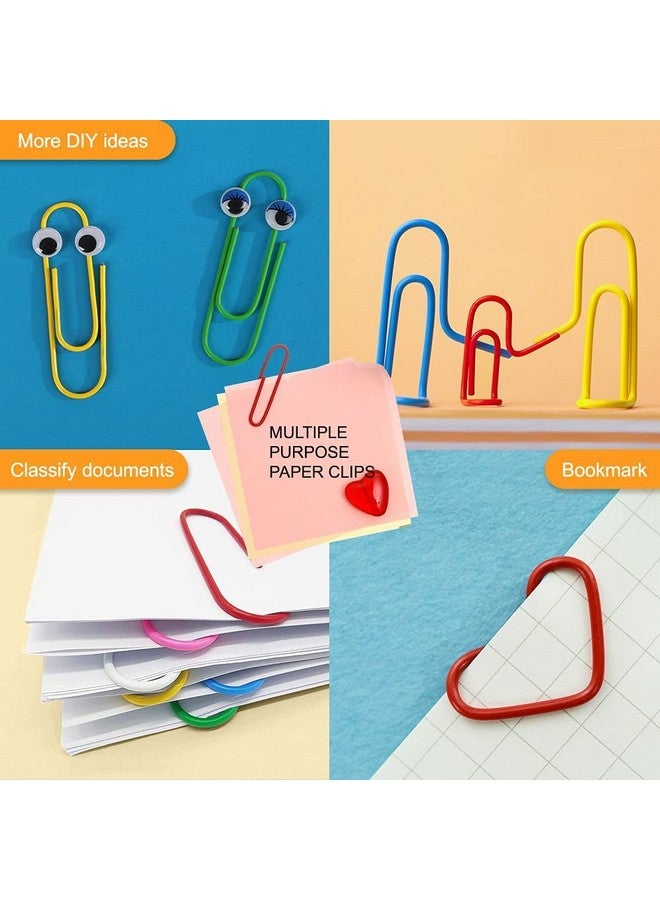 Sopito Clips, Sopito 300Pcs Paperclips Binder Clips Assorted Sizes (S/M/L) And Rubber Bands, Colored Office Supplies Set College School Supplies - Image 5