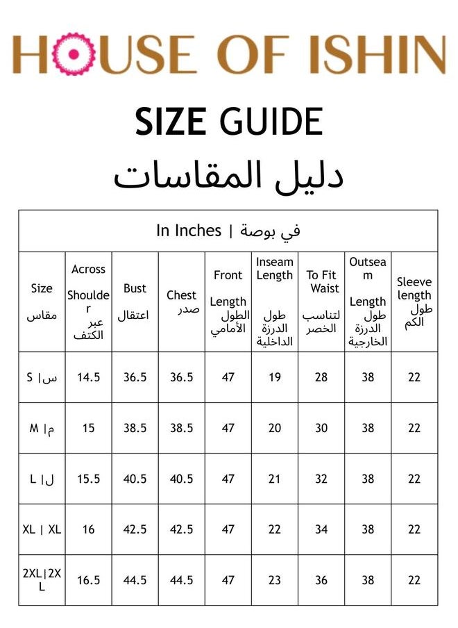 ISHIN - Aline Fit Self Design Pattern Square Neck Neck 3/4 sleeve Indigo Blue Colour Woven Cotton Co-Ords Set for Women with Semi Elastic Closure - Elevate Your Fashion Game - Image 1