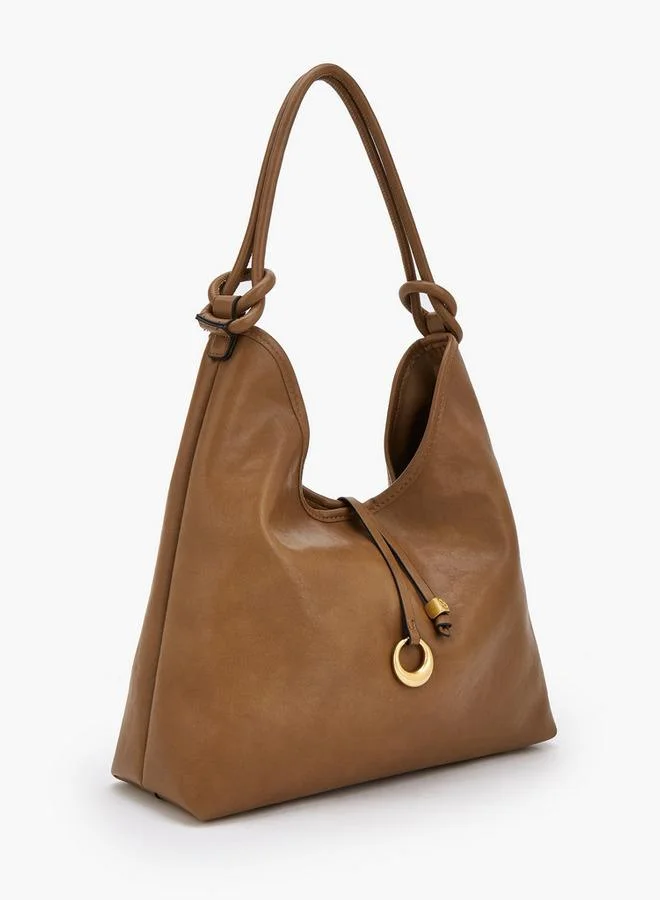 Celeste TAN Solid Hobo Bag With Pouch for Women | Best Price UAE